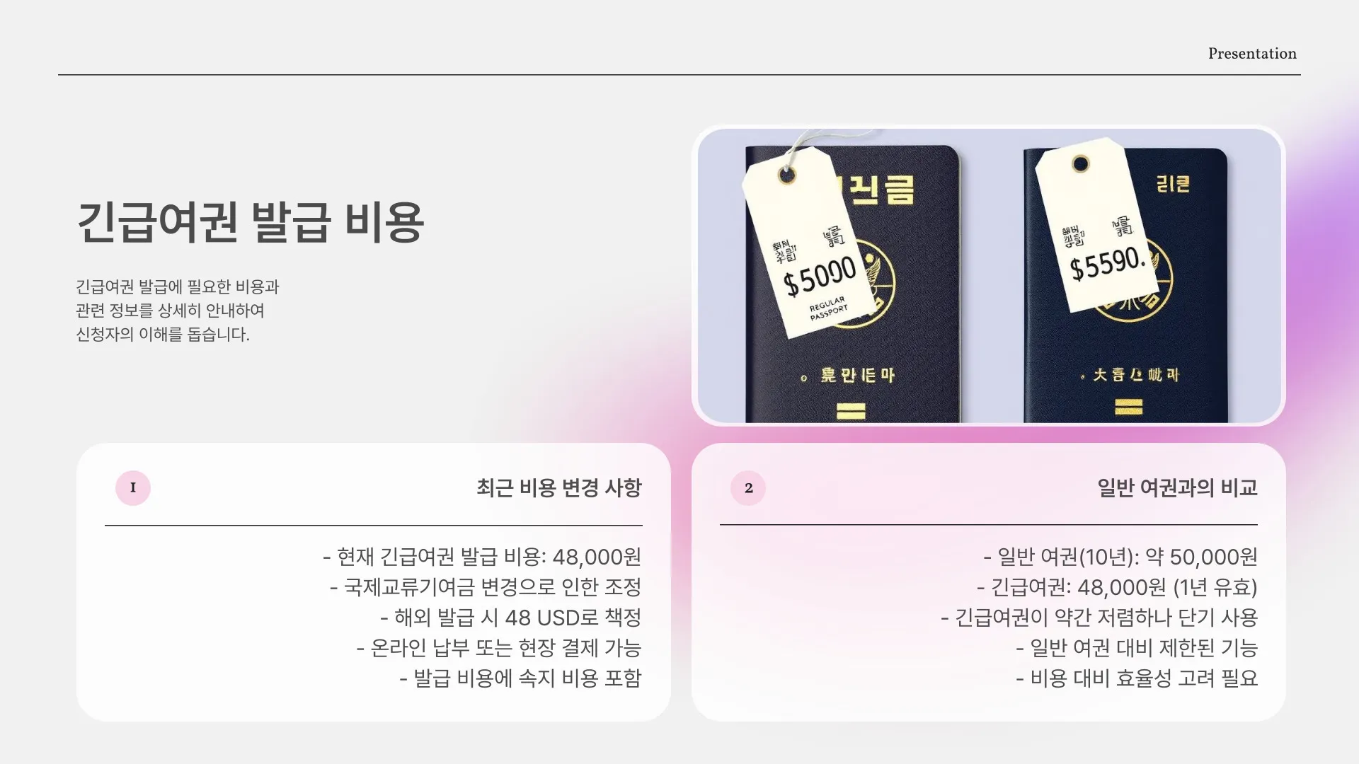 긴급여권 발급 비용 이미지 4