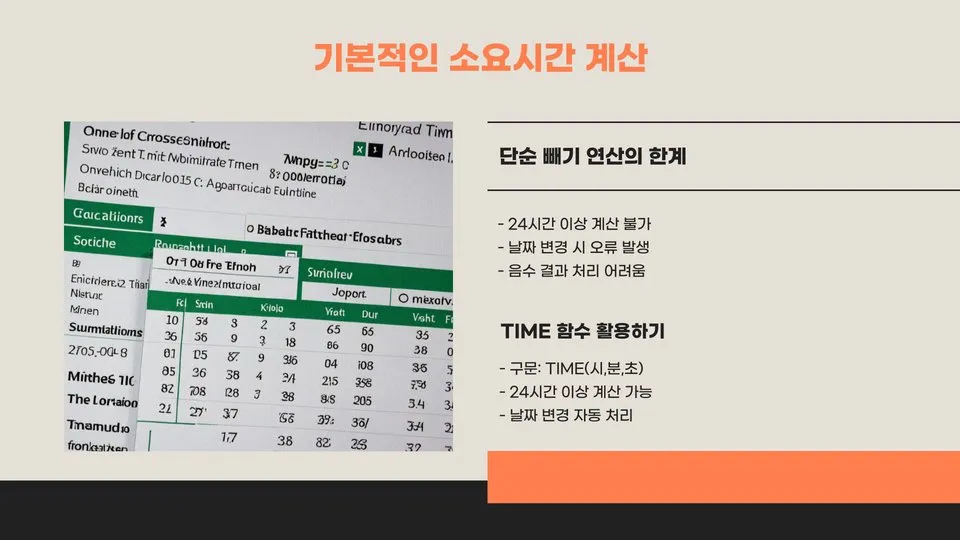 엑셀 시간 계산 이미지 7