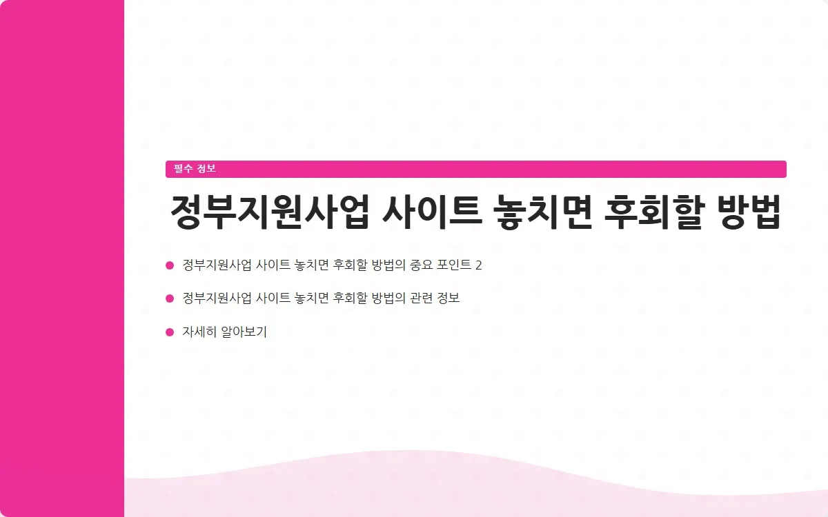 정부지원사업 사이트 이미지 4
